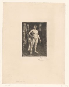 ラ・ヴィレットのヴィーナス 作： Anders Leonard Zorn (signed by artist)