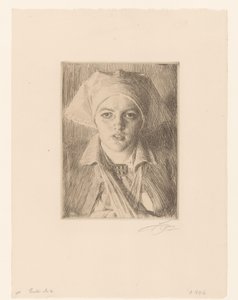 ヴァン・グリの肖像 ゴールドⅡ 作： Anders Leonard Zorn (signed by artist)
