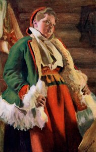 Braskkulla、モロ出身の農民少女、1911年〜1912年 作： Anders Leonard Zorn