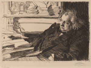 アーネスト・レナン、1892年。 作： Anders Leonard Zorn