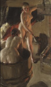 ダーラナのバス、1908年 作： Anders Leonard Zorn
