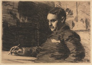 弁護士ウェイド、1890。 作： Anders Leonard Zorn