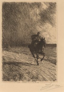 嵐、1891年。 作： Anders Leonard Zorn