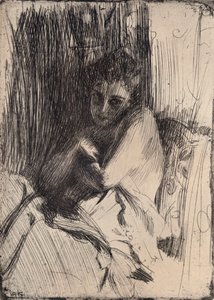 モデル、1880-1906、1906 作： Anders Leonard Zorn