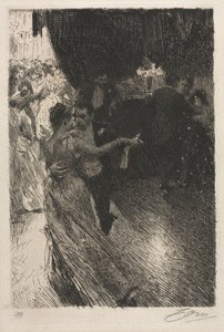ワルツ、1891年。 作： Anders Leonard Zorn