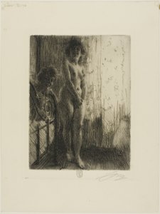 暗いコーナー 作： Anders Leonard Zorn