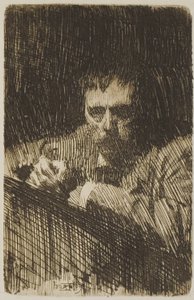 ペインター・エッチャー（自画像） 作： Anders Leonard Zorn