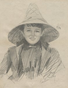 エイダ・ライモン（大きな帽子の女） 作： Anders Leonard Zorn