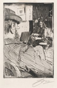 アルバート・ベスナードと彼のモデル 作： Anders Leonard Zorn