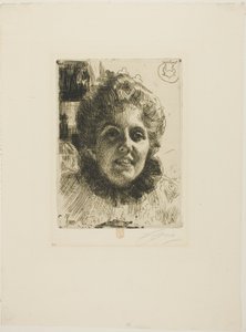 Aurore (Mrs. Aurore Klintberg、旧姓 Oxenstierna、頭) 作： Anders Leonard Zorn