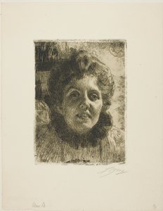 オーロレ（オーロレ・クリントベリ夫人、旧姓オクセンスティエナ、ヘッド） 作： Anders Zorn