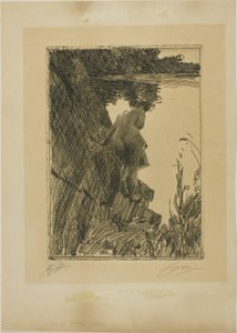 入浴者（夜）Ⅱ 作： Anders Leonard Zorn