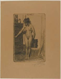 ストーブの前 作： Anders Leonard Zorn