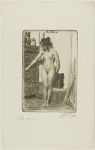 ストーブの前 作： Anders Leonard Zorn