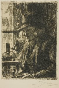Bosl Anders、Mora の時計職人 作： Anders Leonard Zorn