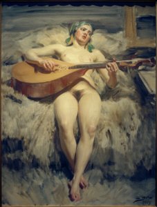リュート奏者 作： Anders Leonard Zorn