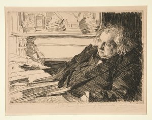アーネスト・レナン 作： Anders Leonard Zorn