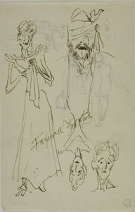 さらばゾルン（レクト）、さらばディアリングス（裏面） 作： Anders Zorn