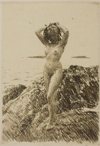 Hårtång (海藻リース) 作： Anders Zorn
