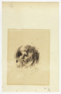 少女の頭 作： Anders Zorn
