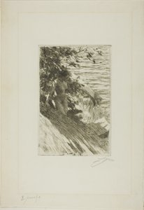 "La Grande Baigneuse" - 偉大な水浴者 作： Anders Leonard Zorn
