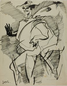 馬を連れた男 作： Anders Zorn