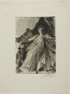 モード・カッセル（アシュリー夫人） 作： Anders Leonard Zorn