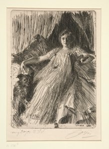 モード・カッセル（アシュリー夫人） 作： Anders Leonard Zorn