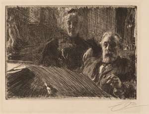 ファステンバーグ夫妻 作： Anders Leonard Zorn