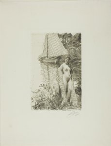 私のモデルと私のボート 作： Anders Leonard Zorn