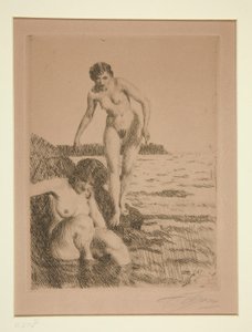 ヘムソ島で 作： Anders Leonard Zorn
