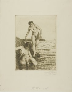 ヘムソ島で 作： Anders Leonard Zorn