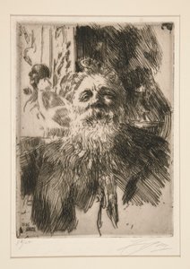 A. ロダンの肖像 作： Anders Leonard Zorn