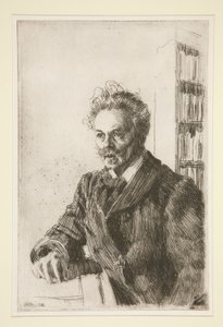 アウグスト・ストリンドベリの肖像 作： Anders Leonard Zorn