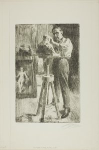 パウル・トルベツコイ王子（全長） 作： Anders Leonard Zorn