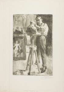パウル・トルベツコイ王子（全長） 作： Anders Leonard Zorn