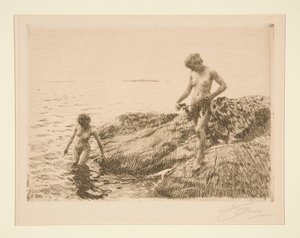 海側のスケリー 作： Anders Leonard Zorn