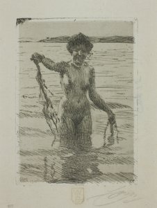 海藻 作： Anders Leonard Zorn
