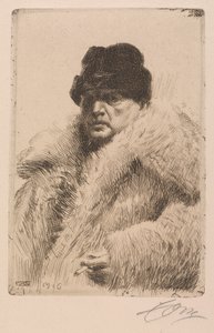 自画像 作： Anders Leonard Zorn