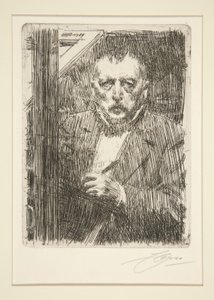 自画像 作： Anders Leonard Zorn