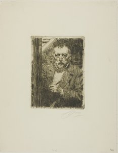 自画像 1911年 作： Anders Leonard Zorn