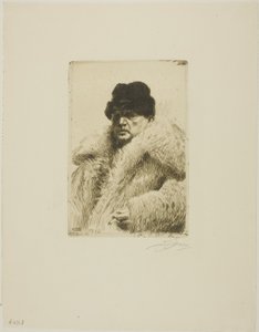 自画像 1916年 作： Anders Leonard Zorn