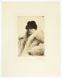 自画像 1916年 作： Anders Leonard Zorn