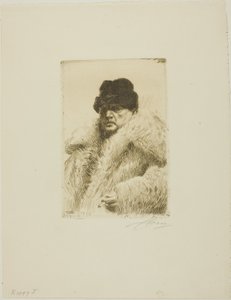 自画像 1916年 作： Anders Leonard Zorn