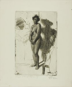 立ち黒 作： Anders Leonard Zorn