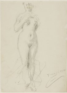 立っている女性のヌード 作： Anders Leonard Zorn