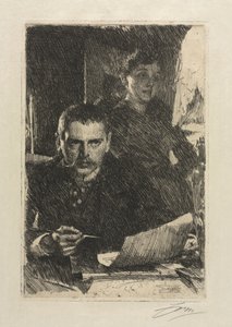 芸術家とその妻 作： Anders Leonard Zorn