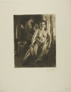 ベッドスツール 作： Anders Leonard Zorn