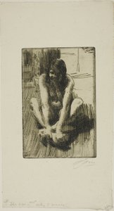 カエル 作： Anders Leonard Zorn