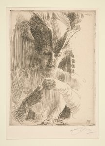 指輪（ウェンツェル・ハーゲルスラム夫人） 作： Anders Leonard Zorn